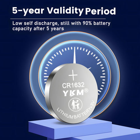 CR1632 Battery ECR1632 DL1632 CR 1632 3V Lithium Battery for Car Key Fob Watch Keyless Remote Scale Thermometer Ring Sensor 10 Pack...
