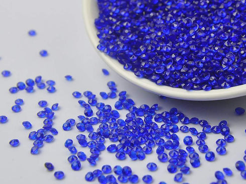 ZKC 4.5mm 10000PCS Blue Crystal Acrylic Diamond Vase Fillers Beads for Wedding Centerpiece Table Scatter Shower Party Vase Beads Decorations...