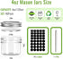 4 oz Mason Jars with Lids and Bands, 40 Pack 120 ml Regular Mouth Glass Canning Jars for Jam, Honey, Wedding Favors, Shower Favors, Spice(Silver)...
