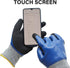 Durable Gardening Gloves for Men, Heavy Duty Nitrile Garden Gloves, Double Coated Work Gloves, Cut Resistant, Puncture Proof, Water Resistant, Tou...