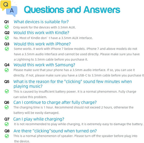 Mini Bass Speaker, mohoss Portable Plug in Speaker with 3.5mm Aux Audio Input, Rechargeable External Hamburger Speaker for iPhone Android Smartpho...