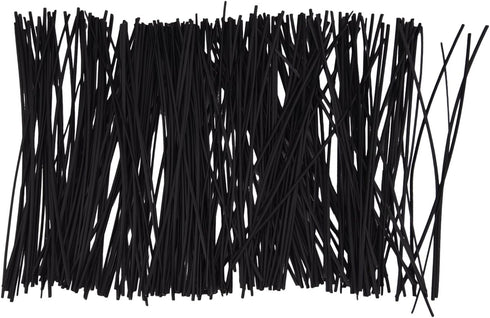 250 Piece Metallic Twist Cable Cord Wire Ties Reusable Fastening (6 Inch, Black)...