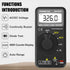 AIOMEST Digital Multimeter,Pocket Voltmeter Ohmmeter Measuring AC&DC Voltage Resistance Continuity Buzzer Diode Test, Auto Ranging Card Volt Ohm T...