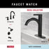 DELTA FAUCET NIC46-MB Nicoli Wall Mount Square Closed Towel Ring Bath Hardware Accessory in Matte Black...