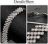 JEAIRTS Rhinestone Choker Necklace Silver Multi-Row Crystal Chokers Sparkly Rhinestone Neck Chain Party Prom Necklaces Jewelry for Women...