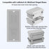 LeMotech 2pc Junction Box Mounting Plate ABS Plastic Internal Panel w/Screws for Installation on Electrical Box with Latches 6.81"x2.91"...