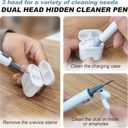 for AirPods Case Cover, Come with Cleaner Kit, Soft Silicone Protective Cover with Buckle for Women Men Compatible with Apple AirPods 2nd 1st Gene...