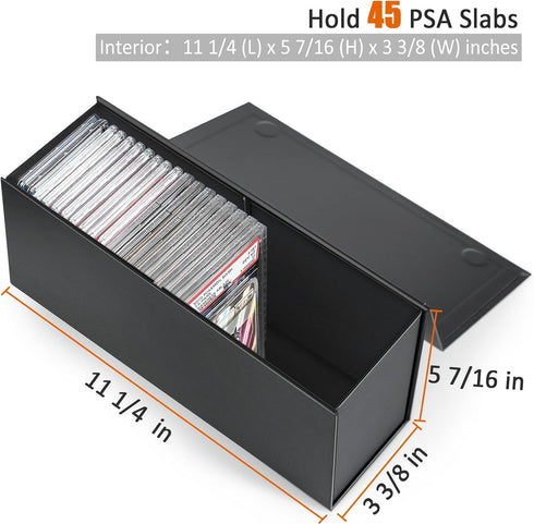 PSA Graded Card Storage Box, PSA Graded Card Storage Holder Container Toploader Box - 1 Pack...