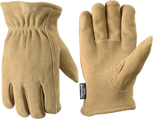 Wells Lamont Men's Thinsulate Deerskin Winter Gloves, Extra Large (1091), Tan...