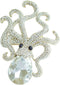 Sindary Unique 3.15" Austrian Crystal Octopus Brooch Pin Pendant BZ5097...