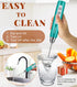 YUSWKO Milk Frother Handheld for Coffee, Rechargeable Drink Mixer with 3 Heads 3 Speeds Electric Coffee Frother Whisk, Gift for Many Occasions and...