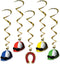 Beistle 5-Piece Derby Day Whirls, Horse Racing Game Supplies, Horse Racing Party Supplies, Horse Themed Party Decorations, Jockey Party Accessorie...