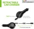 Retractable USB-C Fast Car Charger Compatible for Apple iPhone 15, Samsung Galaxy Smartphones, Google Pixel iPad, iPad Air, iPad Pro, iPad Mini wi...