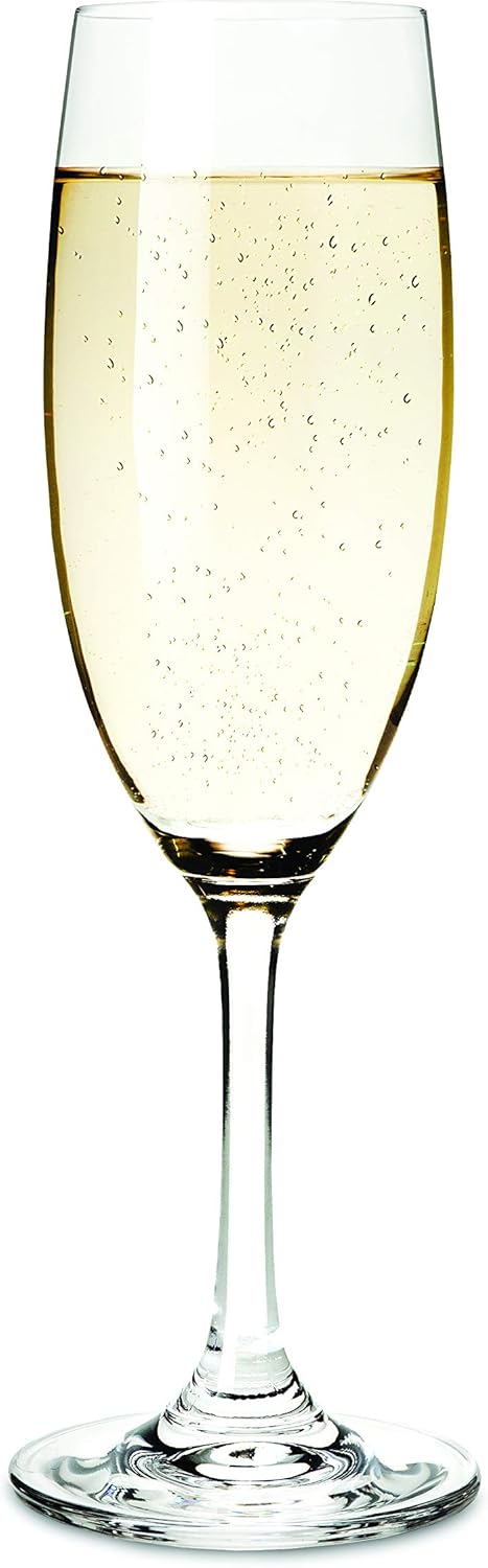 True Cuvée Crystal Champagne Flutes Set of 4, Stemmed Champagne Glasses, Sparkling Champagne Flutes Glass, Mimosa Glasses, Wine & Champagne Glasse...