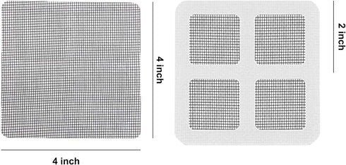 Window Screen Repair Patches, Screen Door Repair Kit for Window Screen and Screen Door Tears Holes, 10 Patches, 4"x 4"(10cm x 10cm)...