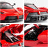 BDTCTK Compatible for 1:32 Ferrari Car Model Pull Back Car with Sound and Light for Kids Boy Girl, Metal Body Door Opened Red...