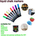 Window Marker 8 Pens,Liquid Chalk Markers,Wide 6mm,3-In-1 nip,washable,Liquid Ink,for Car,Chalkboard,Glass,Chalk Markers, Loved by Teachers, Kids,...