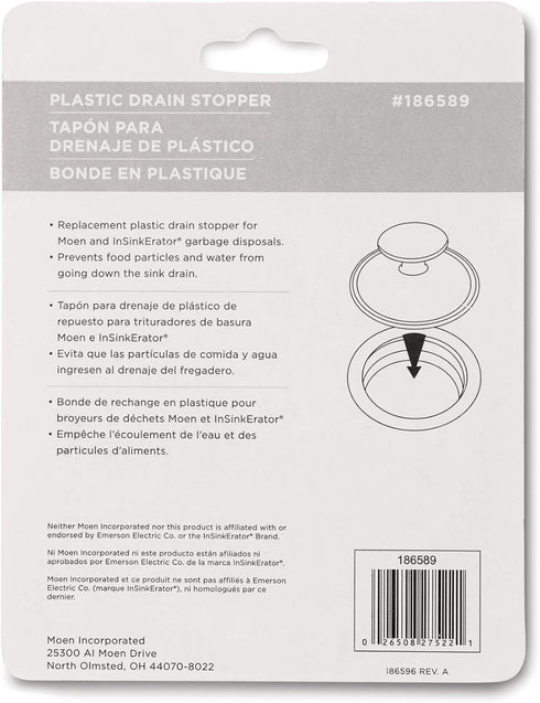 Waste King Garbage Disposal Plastic Kitchen Drain Stopper...