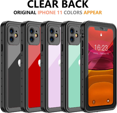 for iPhone 11 Case Waterproof,with Built in Screen Protector,Shockproof Dustproof Full Body Heavy Duty Protective Phone Case for iPhone 11 6.1 inc...