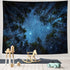 HOMKUMY Starry Wall Tapestry, 3D Printing Forest Starry Night Tapestry Star Tree Tapestry Psychedelic Indian Wall Hanging Tapestry for Home Decor ...