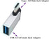 Right Angle USB C to USB 3.0 Adapter 90 Degree Type C Male to USB A 3.0 Female Converter,On The Go(OTG) for Smartphone,Laptops,Mouse Keyboards,Mor...