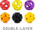 Dog Ball Toy, Jingle Bell Inside for Gift, Rubber Squeaky Toy, Interactive Smart Ball with Holes, Ideal for Puppies, Small, Medium and Blind Dogs,...