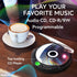 PHILCO Personal CD Player with 60 Second Anti-Shock - Portable, Compact, and Easy to Use - includes Headphones...