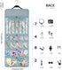 SMRITI Hanging Jewelry Organizer with Dual Zippered Pockets Canvas Double Sided Rotating Hanger Necklace Hanging Wall Organizer Earring Dustproof ...