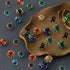 8mm 200pcs Glow in The Dack Glass Beads with Holes for Jewelry Making Bracelets Earrings Necklace Bulk Lampwork Solar Unique DIY Crafts Gold Space...