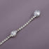 YERTTER Silver Sparkly Full Rhinestone Chain Choker Tassel Necklace Long Crystal Collar Necklace Luxury Diamond Statement Choker Necklace for Part...