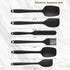 HANSGO 6PCS Silicone Spatula Set, Rubber Spatula High Heat-Resistant One Piece Seamless Design Cooking Spatulas Kitchen Utensils Set for Kitchen C...