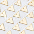 BENECREAT 30Pcs 18K Gold Plated Triangle Charms - 14x12mm Pendants for Necklace, Bracelet & Earring DIY...
