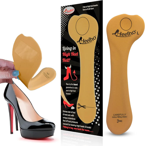 High Heel Inserts & Pads - Metatarsal Pads Offload Pressure Pain and Ball of Foot Adhesive Shoe Inserts for High Heels and Uncomfortable Shoes - B...