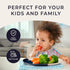 Melamine Side Plates Set of 4, Chip and Break-Resistant, Durable Salad Plates, Kid-Friendly Dessert Plates for Indoor and Outdoor, Dishwasher Safe...