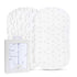 Ely’s & Co. Bassinet Sheets, Baby Boy/Girl Fitted Bassinet Mattress Sheet Set - 2 Pack, 100% Jersey Knit Cotton, fits Oval, Hourglass and Rectangl...