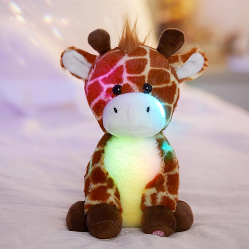 Glow Guards 12''Light up Giraffe Stuffed Animals,Soft Giraffe Plush Toy with LED Night Lights,Wildlife Stuffed Animal Glow in Dark,Birthday Christ...