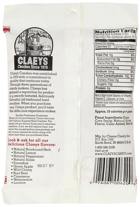 Claey's Natural Anise Drops -6oz...
