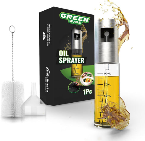 GREEN WISE Oilsprayer for Olive & Vine Oil Spray Bottle, Continuous Spray, 3 OZ, for Cooking, Salad Dressing, BBQ and More...