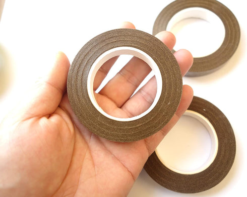 Transun Moo 4 Rolls 1/2 Inch Floral Tapes Florist Wraps for Bouquet Stem and Flowers Making Craft Projects (30 Yards, Brown)...