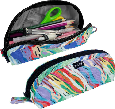 Gloppie Aesthetic Pencil Bag Simple Pencil Pouch Small Pencil Case Pen Storage Bag Pen Holder Office Stationery Back to School Supplies, Watercolo...