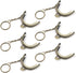 T Tulead Bronze Purse Kiss Lock Clasp Metal Coin Frame Clasp 2-Inch Retro Kiss Lock Frames Pack of 6 with Key Ring...