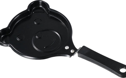 Mini Egg Frying Pan,Non-Stick Omelet Pans,Bear Shape Mini Non Stick Fry Pan with Handle,Portable Camping Cooking Omelet Pan for Cooking Baking...