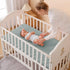 Muslin Crib Sheets for Baby Boys Girls, Neutral Fitted Crib Mattress Sheet for Standard Crib and Toddler Mattress, Soft and Breathable, 28” x 52” ...