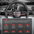SEG Direct Black Car Steering Wheel Cover Small Size 14-14.25 inch (35.5-36 cm), for Prius Civic Model 3 Model Y Camaro, Breathable Microfiber Lea...