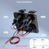 4 in 1 12V Outlet Charger Socket Panel, 36W Power Dual QC 3.0 USB Car Charger Outlet Socket, Cigarette Lighter Socket with LED Voltmeter Rocker To...