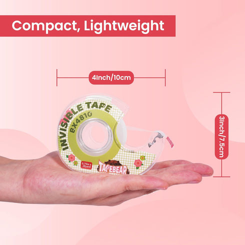 Transparent Tape with Dispenser, 3/4 x 1008 Inches Invisible Magic Tape Clear Craft Tape for Back to School, Book Repairing, Festival Gift Wrappin...