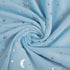 Baby Blanket for Boys Girls Soft Minky with Double Layer Dotted Backing, Star and Moon Printed 30 x 40 Inch Receiving Blanket (Blue)...