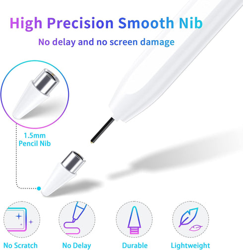 Stylus Pen, Active Stylus Pen Compatible for iOS and Android Touchscreens/Phones, Rechargeable Stylus Pen with Dual Touch Screen, Stylus Pencil fo...