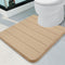 Buganda Memory Foam U-Shaped Contour Toilet Rugs, Non Slip Absorbent Toilet Mat, Thick Soft Washable Bathroom Rugs, Floor Carpet Bath Rugs Mat for...
