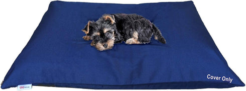 Do It Yourself DIY Pet Bed Pillow Duvet Waterproof Cover for Dog or Cat in Large 48"X29" Vibrant Navy Blue Color - Cover only...